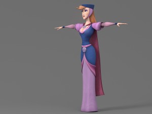 cartoon woman 3 3D 模型