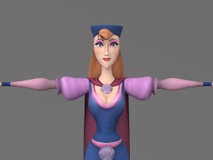 cartoon woman 3 3D 模型