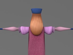 cartoon woman 3 3D 模型