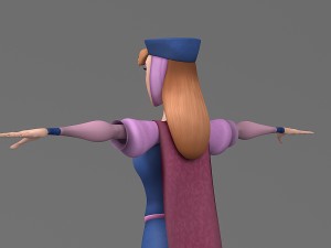 cartoon woman 3 3D 模型