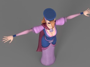 cartoon woman 3 3D 模型