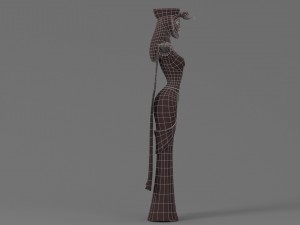 cartoon woman 3 3D 模型