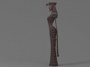 cartoon woman 3 3D 模型