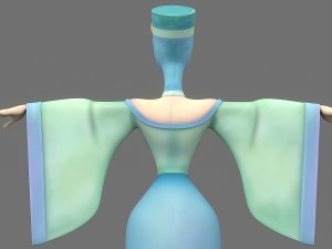 cartoon woman 2 Model 3D