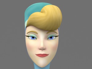 cartoon woman 2 Model 3D