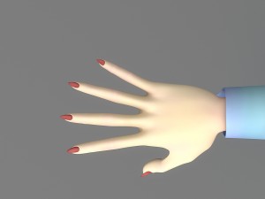 cartoon woman 2 Model 3D