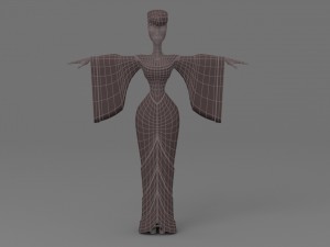 cartoon woman 2 Model 3D