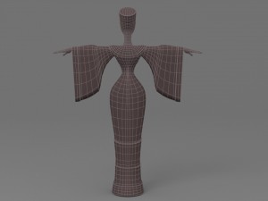 cartoon woman 2 Model 3D