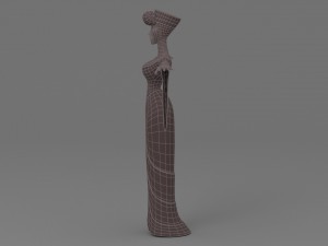 cartoon woman 2 Model 3D