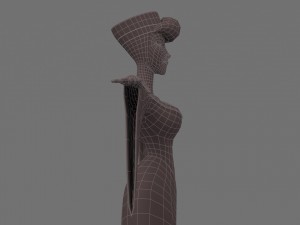 cartoon woman 2 Model 3D