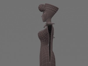 cartoon woman 2 Model 3D