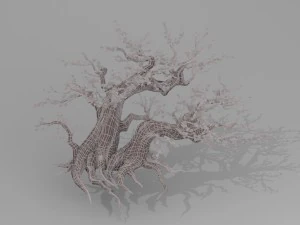 peach blossom tree 3D Model