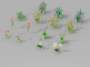 plant set 3D Model