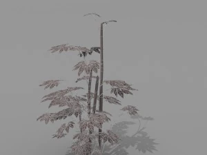small shrub set 3D Model