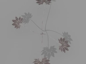 small shrub set 3D Model