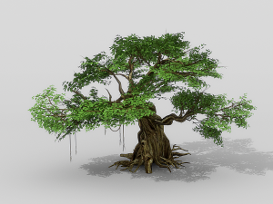 banyan set Model 3D
