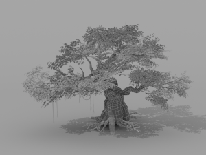 banyan set Model 3D