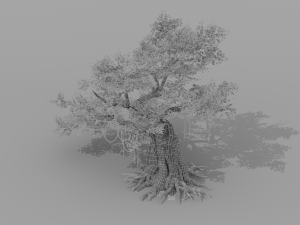 banyan set Model 3D