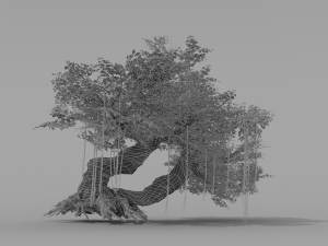 banyan set Model 3D