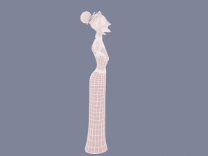 cartoon old lady Modello 3D