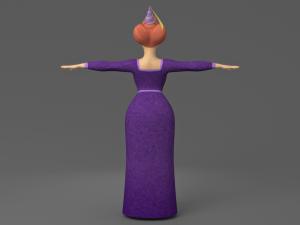 cartoon fat woman 3D Модель