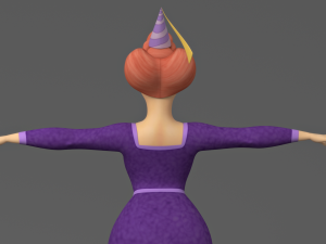 cartoon fat woman 3D Модель