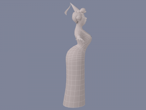 cartoon fat woman 3D Модель