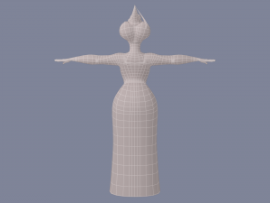 cartoon fat woman 3D Модель