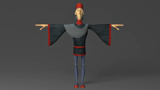 cartoon man 3D Model .c4d .max .obj .3ds .fbx .stl .blend 
