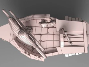 cartoon boat 3D Model