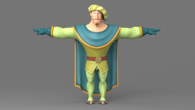cartoom man 3 3D Modell .c4d .max .obj .3ds .fbx .stl .blend