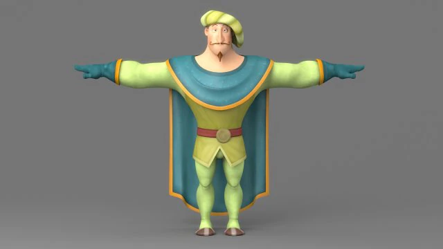 cartoom man 3 3D Model .c4d .max .obj .3ds .fbx .stl .blend 