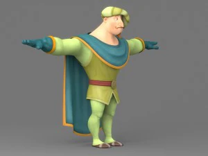 cartoom man 3 3D Model
