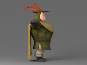 cartoon fat man 3D Model