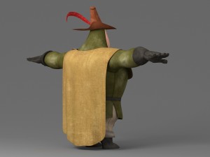 cartoon fat man 3D Model