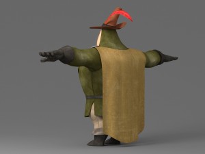 cartoon fat man 3D Model