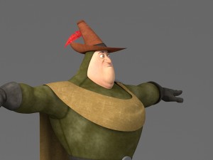 cartoon fat man 3D Model