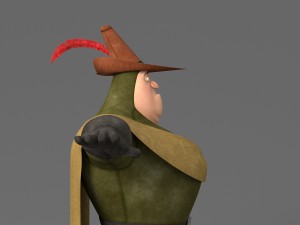 cartoon fat man 3D Model