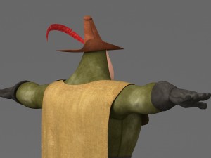 cartoon fat man 3D Model