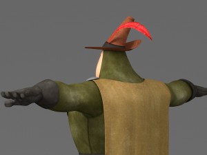 cartoon fat man 3D Model