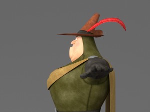 cartoon fat man 3D Model