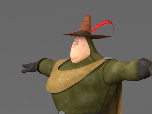 cartoon fat man 3D Model