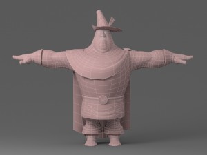 cartoon fat man 3D Model