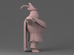 cartoon fat man 3D Model