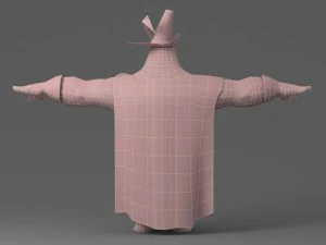 cartoon fat man 3D Model