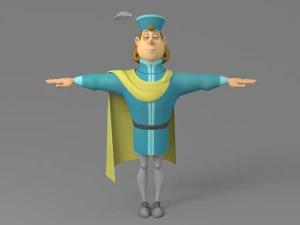 prince de dessin anim&eacute; Modèle 3D