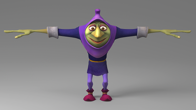 cartoon monster Modelo 3D .c4d .max .obj .3ds .fbx .stl .blend 