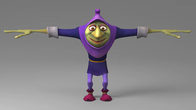 cartoon monster 3D Model .c4d .max .obj .3ds .fbx .stl .blend 