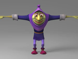 monster kartun Model 3D