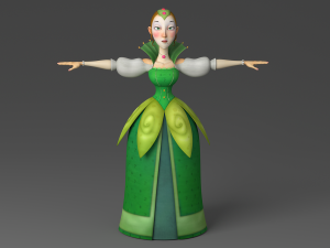 cartoon princess 3Dモデル